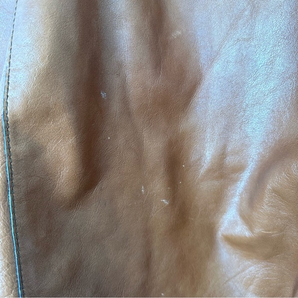 Brown Leather over the shoulder tote bag - Picture 3 of 6